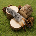 Rabiit Fur with Feather